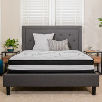 Flash Furniture CL-E230P-R-F-GG Capri Comfortable Sleep 12 Inch Foam and Pocket Spring Mattress, Full in a Box 